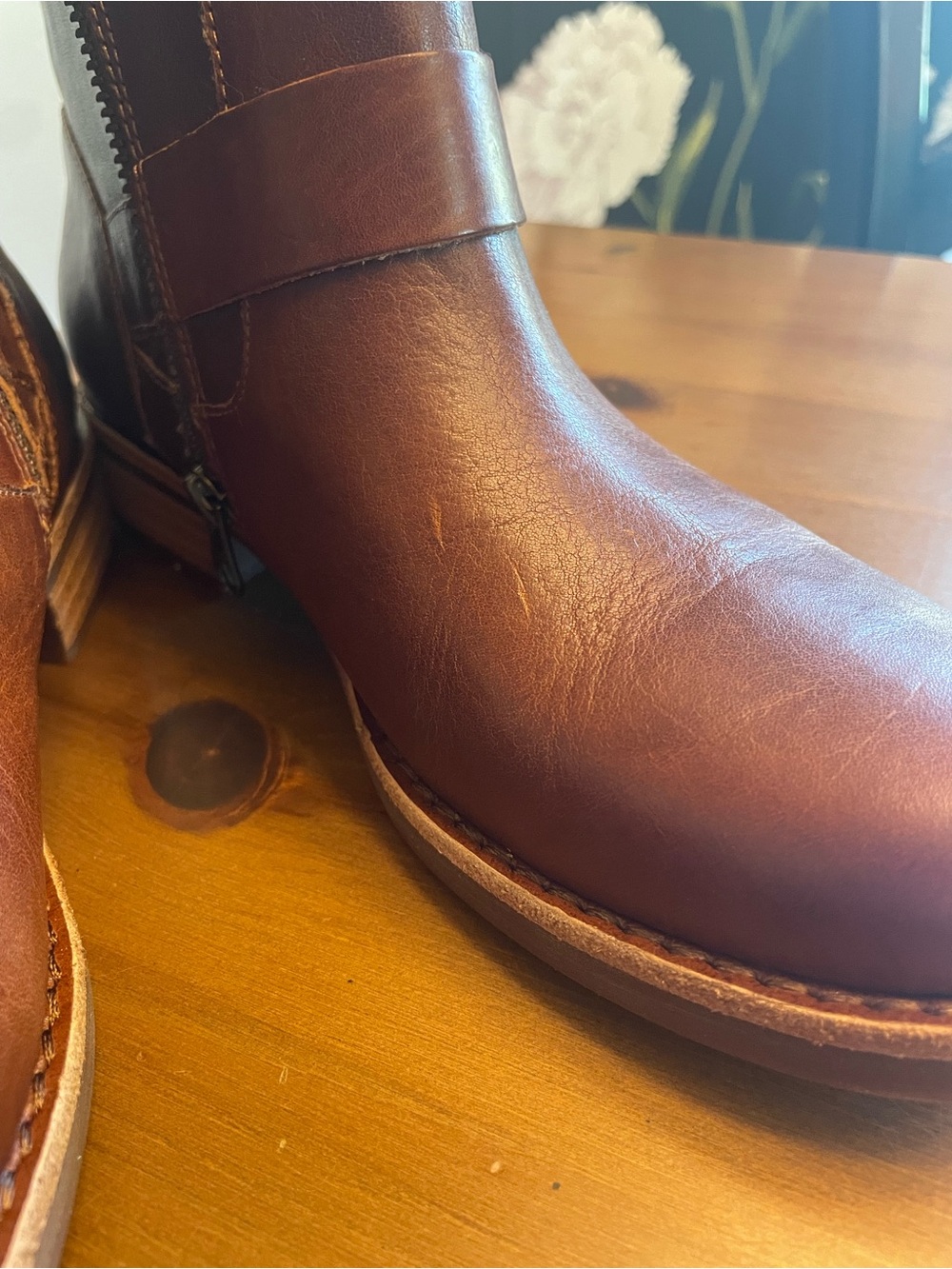 NIB Kork-Ease Women's Brown/Tan Leather Boots with buckles - Picture 9 of 14